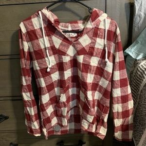 Large Plaid Hoodie